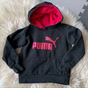 Girls sparkly puma hoodie sweater